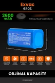 robo-mi Exvac Exvac 680S 2600mAh Robot Süpürge Bataryası - Sertifikalı Güvenlik, Gerçek Kapasite thumbnail 2