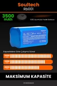 robo-mi Soultech RB001 3500mAh Robot Süpürge Bataryası - Sertifikalı Güvenlik, Gerçek Kapasite - 4