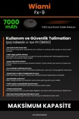robo-mi Wiami FX-9 7000mAh Robot Süpürge Bataryası - Koruma Katmanlı Batarya Teknolojisi - 7