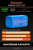 robo-mi Ecovacs Deebot Ozmo U2 3500mAh Robot Süpürge Bataryası - Sertifikalı Güvenlik, Gerçek Kapasite thumbnail 4