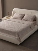 Anna Delux Çift Kişilik Çok Amaçlı Yatak Örtüsü Seti Gri Pamuk Nevresim Takımı Günlük 220x240 - 7