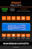 robo-mi Xiaomi Mi Robot Vacuum Mop 2 Ultra 7000mAh Robot Süpürge Bataryası - Yüksek Yoğunluklu Li-ion Hücre - 3