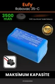 robo-mi Eufy Robovac 35C 3500mAh Robot Süpürge Bataryası - Yüksek Yoğunluklu Li-ion Hücre thumbnail 1