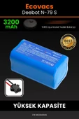 robo-mi Ecovacs Deebot N79S 3200mAh Robot Süpürge Bataryası - Yüksek Yoğunluklu Li-ion Hücre thumbnail 1