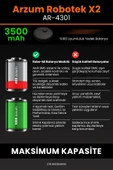 robo-mi Arzum AR4301 Robotek X2 3500mAh Robot Süpürge Bataryası - Sertifikalı Güvenlik, Gerçek Kapasite thumbnail 6