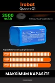 robo-mi İrobat Queen Q1 3500mAh Robot Süpürge Bataryası - Sertifikalı Güvenlik, Gerçek Kapasite - 4