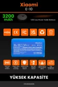 robo-mi Xiaomi E10 3200mAh Robot Süpürge Bataryası - Sertifikalı Güvenlik, Gerçek Kapasite - 3