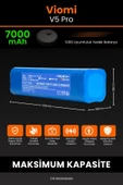 robo-mi Viomi V5 Pro 7000mAh Robot Süpürge Bataryası - Sertifikalı Güvenlik, Gerçek Kapasite thumbnail 2