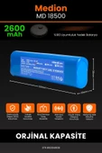 robo-mi Medion MD 18500 2600mAh Robot Süpürge Bataryası - Yüksek Yoğunluklu Li-ion Hücre thumbnail 2