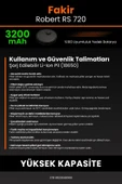 robo-mi Fakir Robert II RS 720 3200mAh Robot Süpürge Bataryası - Koruma Katmanlı Batarya Teknolojisi - 7