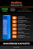 robo-mi Redline Robored G2 7000mAh Robot Süpürge Bataryası - Koruma Katmanlı Batarya Teknolojisi - 5