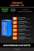 robo-mi Xiaomi Mi Vacuum Mop Essential 3500mAh Robot Süpürge Bataryası - Yüksek Yoğunluklu Li-ion Hücre - 5