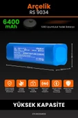 robo-mi Arçelik Rs 9034 Hm 6400mAh Robot Süpürge Bataryası - Yüksek Yoğunluklu Li-ion Hücre thumbnail 2
