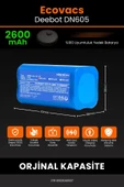 robo-mi Ecovacs Deebot DN605 2600mAh Robot Süpürge Bataryası - Sertifikalı Güvenlik, Gerçek Kapasite - 2