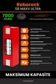 robo-mi Roborock S8 Maxv Ultra 7000mAh Robot Süpürge Bataryası - Sertifikalı Güvenlik, Gerçek Kapasite thumbnail 5