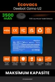 robo-mi Ecovacs Deebot Ozmo U2 3500mAh Robot Süpürge Bataryası - Yüksek Yoğunluklu Li-ion Hücre thumbnail 3