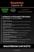 robo-mi Rowenta Explorer 40 3500mAh Robot Süpürge Bataryası - Koruma Katmanlı Batarya Teknolojisi - 7