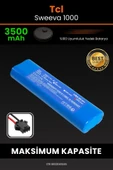 robo-mi Tcl Sweeva 1000 3500mAh Robot Süpürge Bataryası - Yüksek Yoğunluklu Li-ion Hücre thumbnail 1