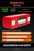 robo-mi Roborock S6 Pure 7000mAh Robot Süpürge Bataryası - Sertifikalı Güvenlik, Gerçek Kapasite - 4