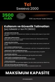 robo-mi Tcl Sweeva 2000 3500mAh Robot Süpürge Bataryası - Sertifikalı Güvenlik, Gerçek Kapasite thumbnail 7