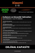 robo-mi Xiaomi E10 2600mAh Robot Süpürge Bataryası - Koruma Katmanlı Batarya Teknolojisi - 7