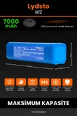 robo-mi Lydsto W2 7000mAh Robot Süpürge Bataryası - Sertifikalı Güvenlik, Gerçek Kapasite - 2