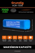 robo-mi Grundig Vcr 7330 7000mAh Robot Süpürge Bataryası - Sertifikalı Güvenlik, Gerçek Kapasite thumbnail 2