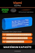 robo-mi Viomi V2 Pro 3500mAh Robot Süpürge Bataryası - Sertifikalı Güvenlik, Gerçek Kapasite - 4