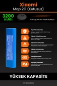 robo-mi Xiaomi Mi Vacuum Mop 2C 3200mAh Robot Süpürge Bataryası - Koruma Katmanlı Batarya Teknolojisi thumbnail 5