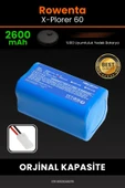 robo-mi Rowenta X-Plorer 60 2600mAh Robot Süpürge Bataryası - Sertifikalı Güvenlik, Gerçek Kapasite - 1