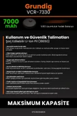 robo-mi Grundig Vcr 7330 7000mAh Robot Süpürge Bataryası - Sertifikalı Güvenlik, Gerçek Kapasite thumbnail 7