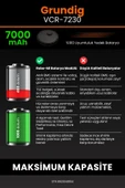 robo-mi Grundig Vcr 7230 7000mAh Robot Süpürge Bataryası - Yüksek Yoğunluklu Li-ion Hücre thumbnail 6