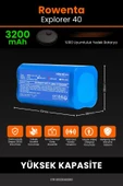 robo-mi Rowenta Explorer 40 3200mAh Robot Süpürge Bataryası - Sertifikalı Güvenlik, Gerçek Kapasite - 2