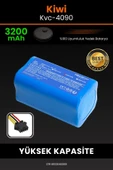 robo-mi Kiwi KVC-4090 3200mAh Robot Süpürge Bataryası - Sertifikalı Güvenlik, Gerçek Kapasite thumbnail 1