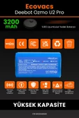 robo-mi Ecovacs Deebot Ozmo U2 Pro 3200mAh Robot Süpürge Bataryası - Sertifikalı Güvenlik, Gerçek Kapasite thumbnail 3
