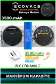 robo-mi Ecovacs Deebot Ozmo 930 3500mAh Robot Süpürge Bataryası - Yüksek Yoğunluklu Li-ion Hücre thumbnail 3