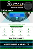 robo-mi Ecovacs Deebot Ozmo 930 3500mAh Robot Süpürge Bataryası - Yüksek Yoğunluklu Li-ion Hücre thumbnail 7