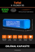 robo-mi Tefal X-Plorer 95 5200mAh Robot Süpürge Bataryası - Sertifikalı Güvenlik, Gerçek Kapasite thumbnail 2