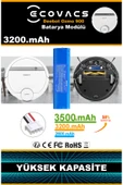 robo-mi Ecovacs Deebot Ozmo 900 3200mAh Robot Süpürge Bataryası - Gerçek Kapasite, Maksimum Güvenlik - 3