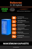 robo-mi Eufy Robovac G30 3500mAh Robot Süpürge Bataryası - Yüksek Yoğunluklu Li-ion Hücre - 5