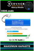 robo-mi Ecovacs Deebot Ozmo 937 3500mAh Robot Süpürge Bataryası - Gerçek Kapasite, Maksimum Güvenlik thumbnail 2