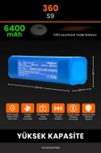 robo-mi 360 S9 6400mAh Robot Süpürge Bataryası - Gerçek Kapasite, Maksimum Güvenlik - 2