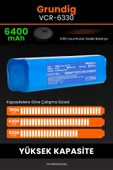 robo-mi Grundig Vcr 6330 6400mAh Robot Süpürge Bataryası - Gerçek Kapasite, Maksimum Güvenlik - 4