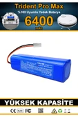 robo-mi Trident Pro Max 6400mAh Robot Süpürge Bataryası - Gerçek Kapasite, Maksimum Güvenlik thumbnail 1