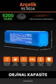 robo-mi Arçelik Rs 9034 Hm 5200mAh Robot Süpürge Bataryası - Sertifikalı Güvenlik, Gerçek Kapasite - 2
