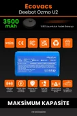 robo-mi Ecovacs Deebot Ozmo U2 3500mAh Robot Süpürge Bataryası - Gerçek Kapasite, Maksimum Güvenlik thumbnail 3