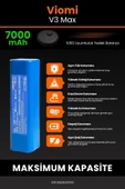 robo-mi Viomi V3 Max 7000mAh Robot Süpürge Bataryası - Gerçek Kapasite, Maksimum Güvenlik - 5