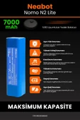 robo-mi Neabot Nomo N2 Lite 7000mAh Robot Süpürge Bataryası - Koruma Katmanlı Batarya Teknolojisi thumbnail 5