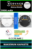 robo-mi Ecovacs Deebot Ozmo 900 3500mAh Robot Süpürge Bataryası - Gerçek Kapasite, Maksimum Güvenlik thumbnail 3