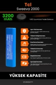 robo-mi Tcl Sweeva 2000 3200mAh Robot Süpürge Bataryası - Gerçek Kapasite, Maksimum Güvenlik - 5